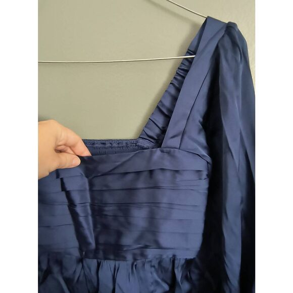 New Abercrombie and Fitch Women's Size Small Square Neck Long Sleeve Blouse Top - Picture 3 of 10